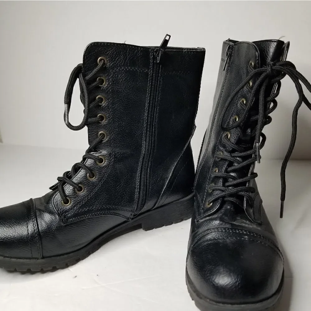 Bamboo boots side zipper